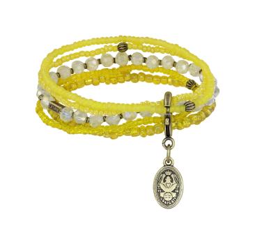 Gelb - Petit Glamour d'Afrique - Armband von Konplott